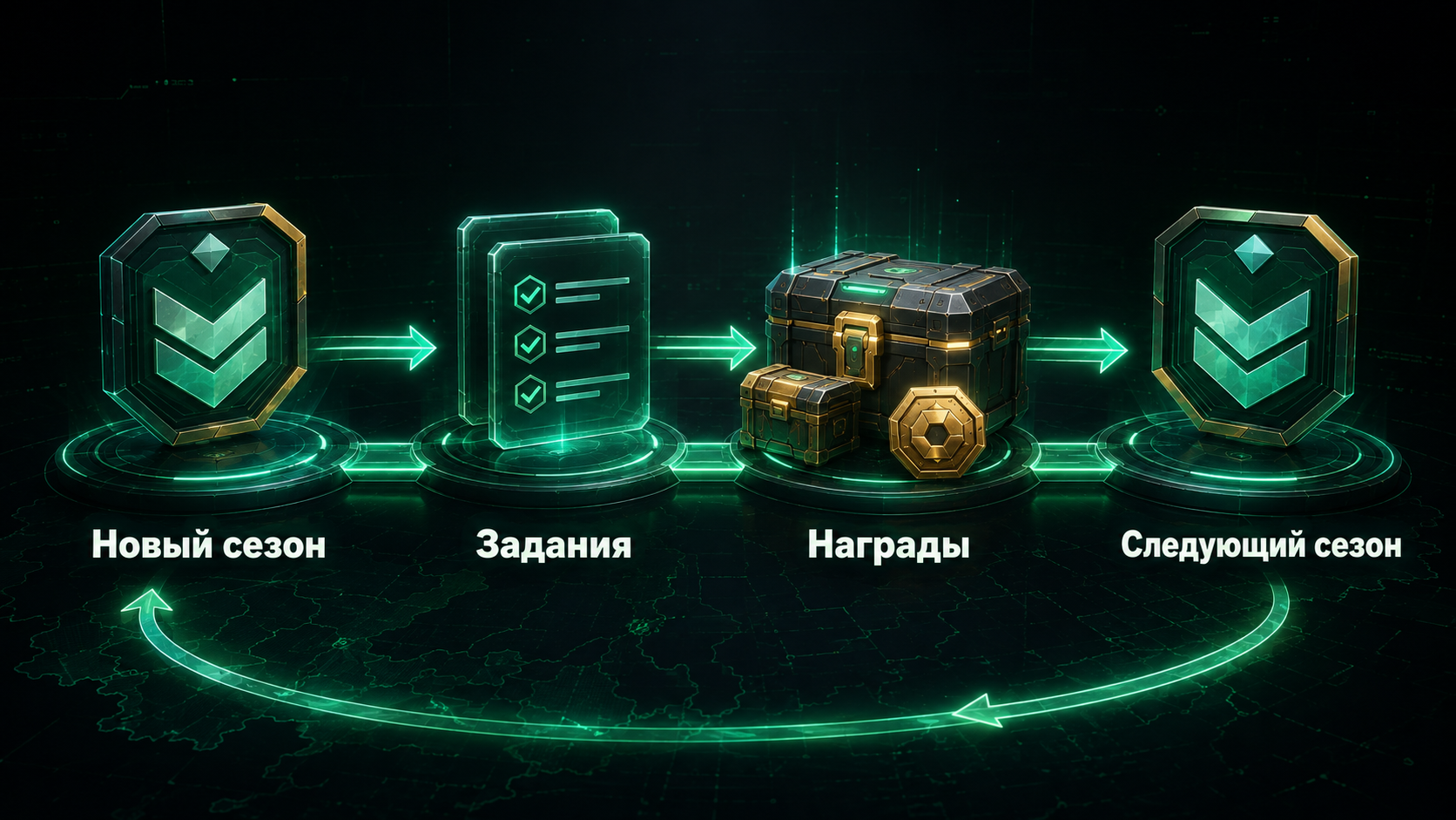 Связь заданий Battle Pass, опыта, наград и Gold в Standoff 2