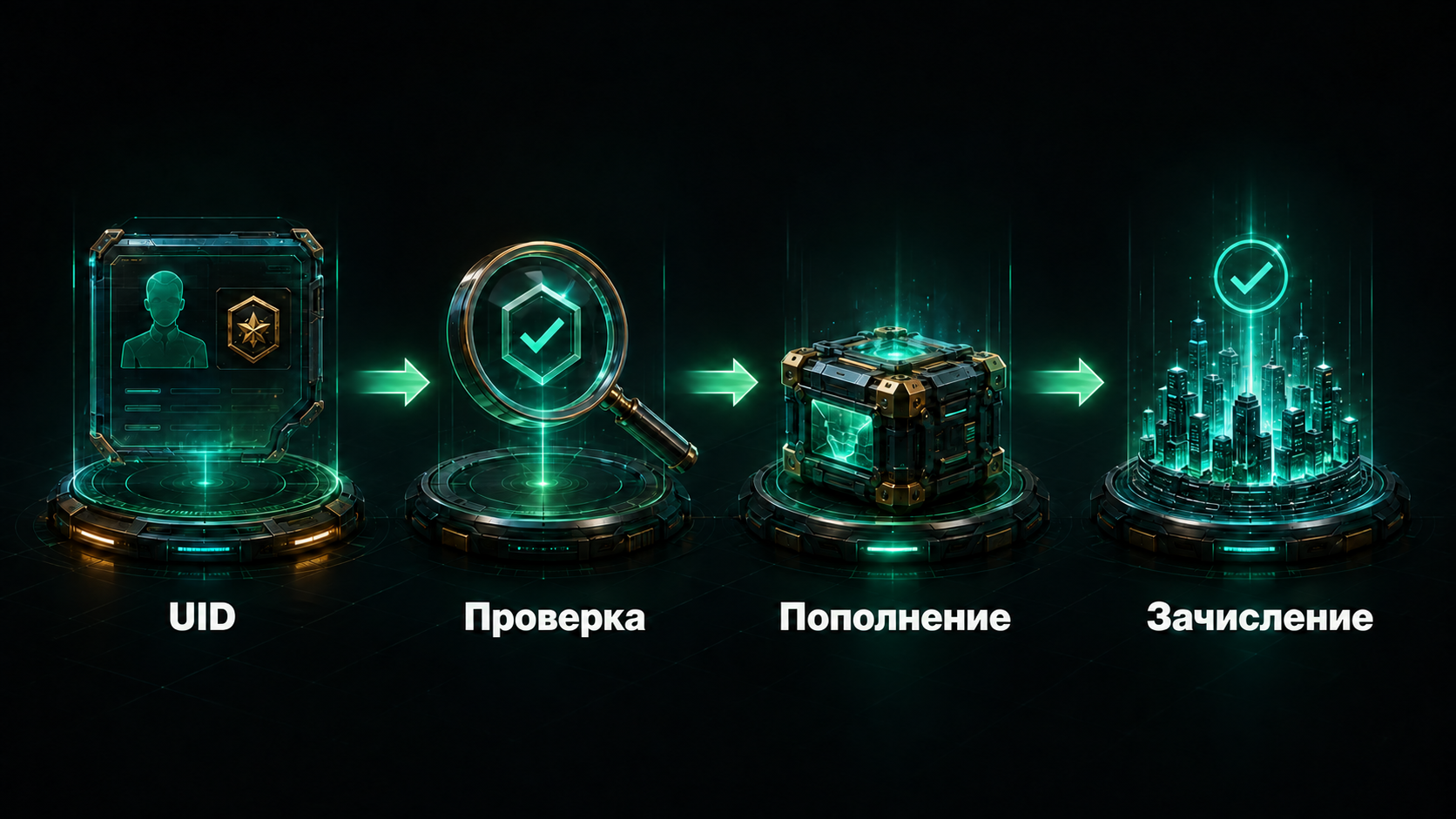 Пошаговая схема пополнения Age of Origins по UID